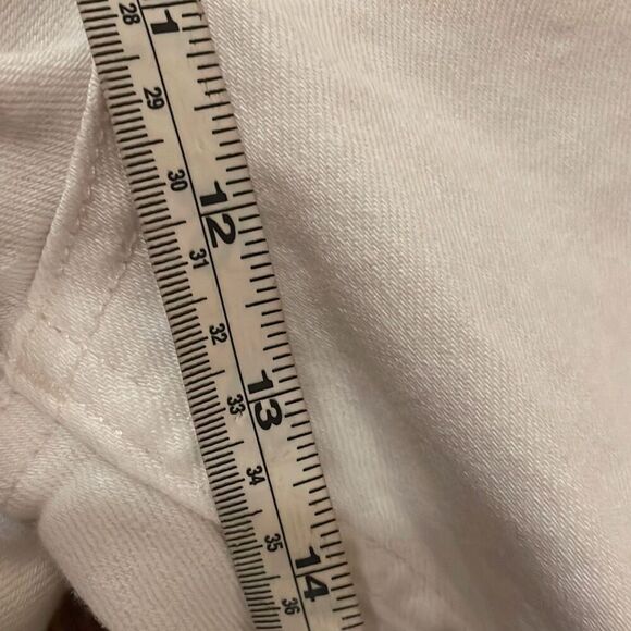 Anthropologie the Colette white crop wide leg jeans size 34p - Picture 8 of 13